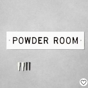 🆕 Hearth & Hand Powder Room Wall Sign